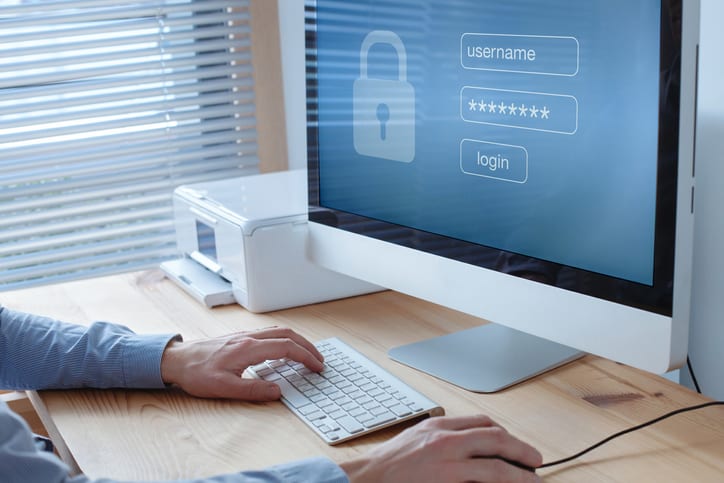 login and password to access secured data online on computer login and password to access secured data online on computer